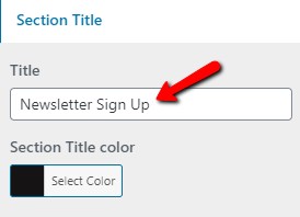 set contact section