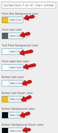 set contact section