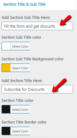 set contact section