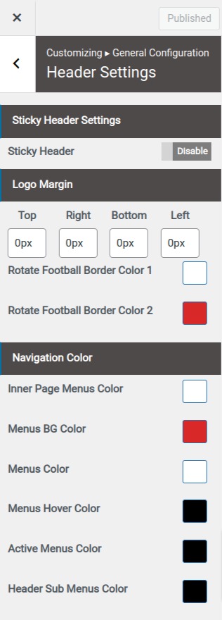 Set Header contact 