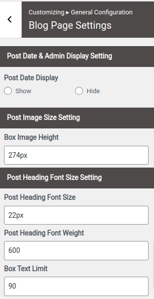 set Page Template