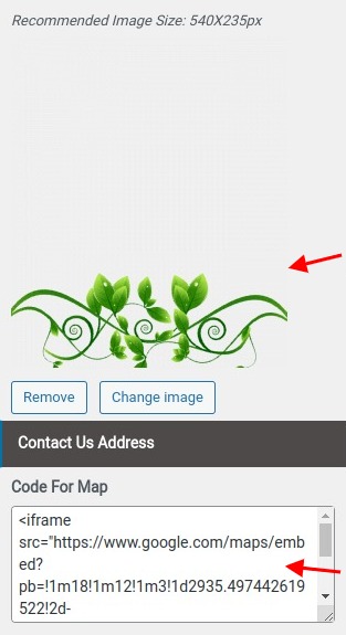 select Contact Page template