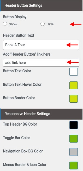 Set Header contact 