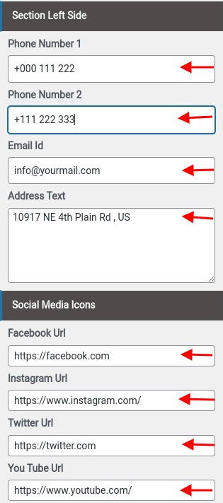 set Appointment section