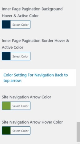 set Footer section