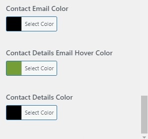 select Contact Page template