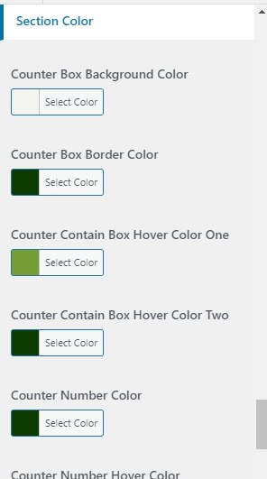 set counter section