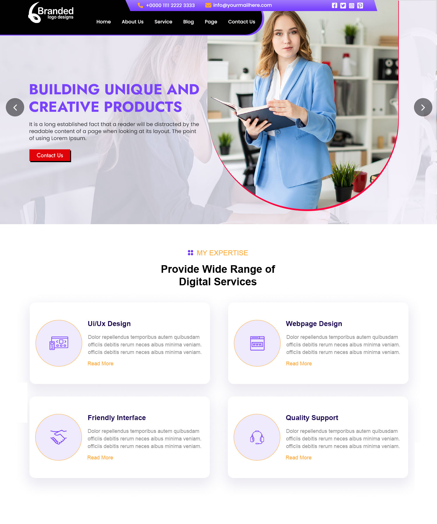 graphics-designer-pro wordpress theme