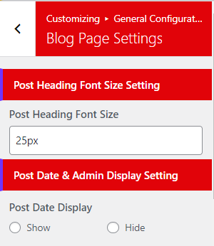 set Page Template