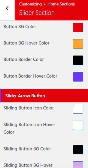 set slider