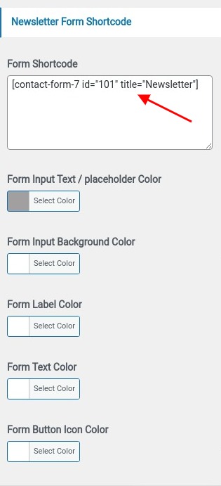 set contact section