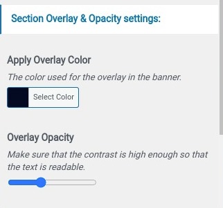 set contact section