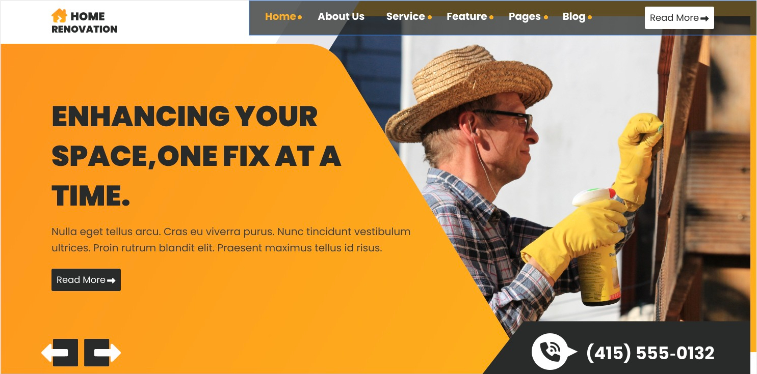 Home Renovation pro wordpress theme