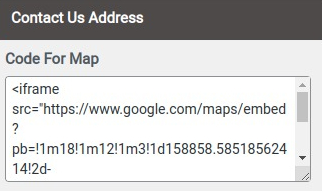 select Contact Page template