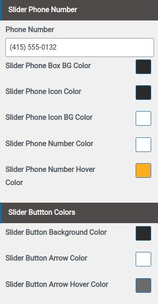 set slider