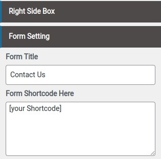 select Contact Page template