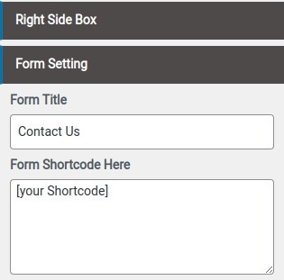 select Contact Page template