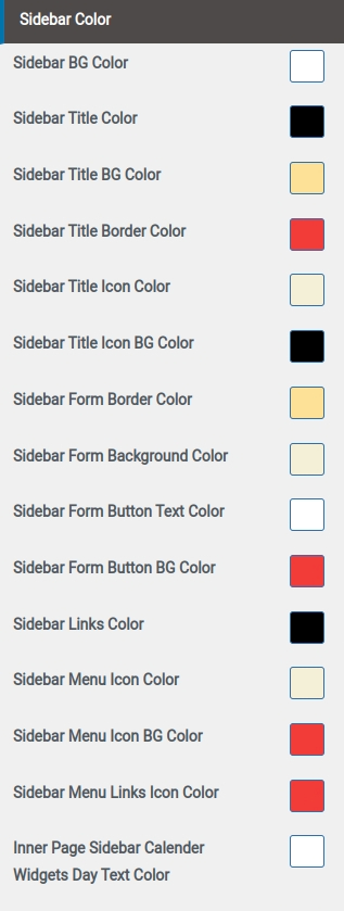 set Footer section