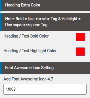 set Footer section