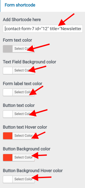 set contact section