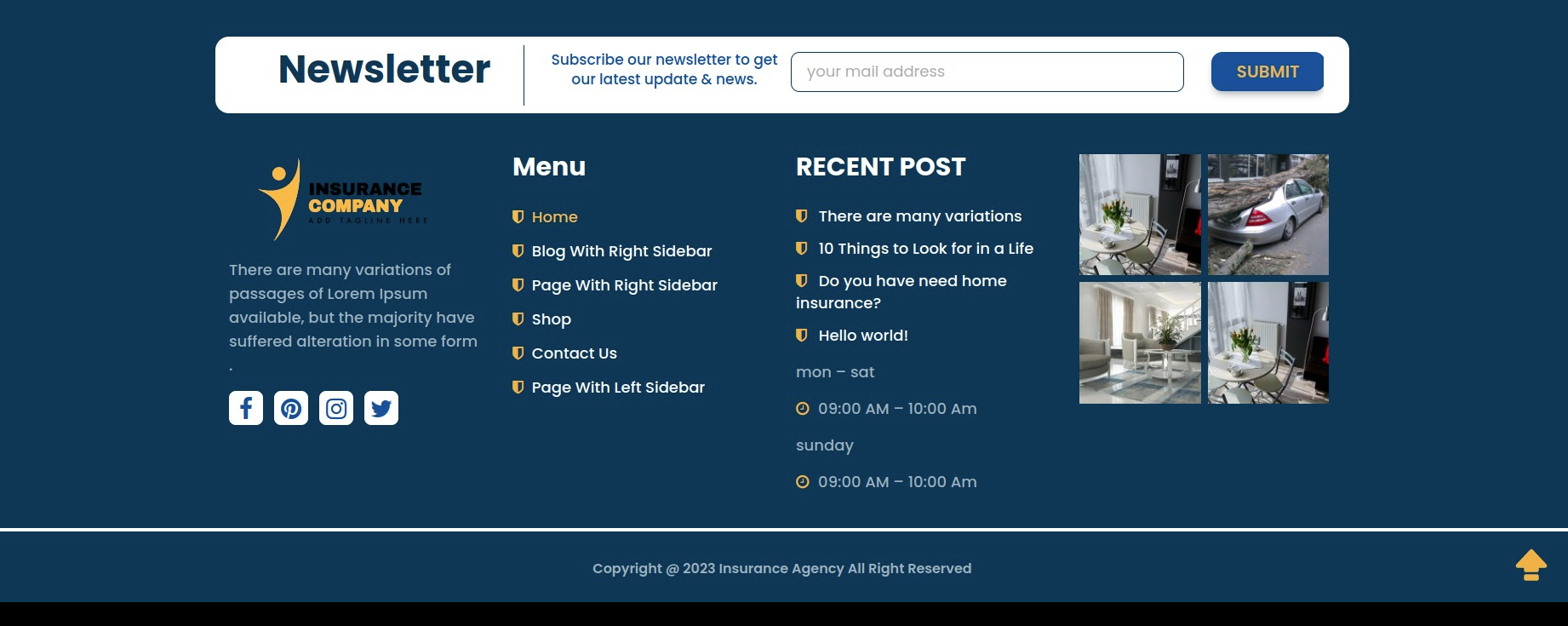 set Blog section