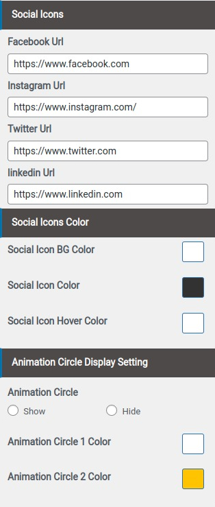 set contact section