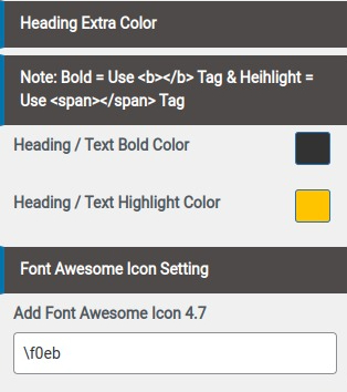 set Footer section