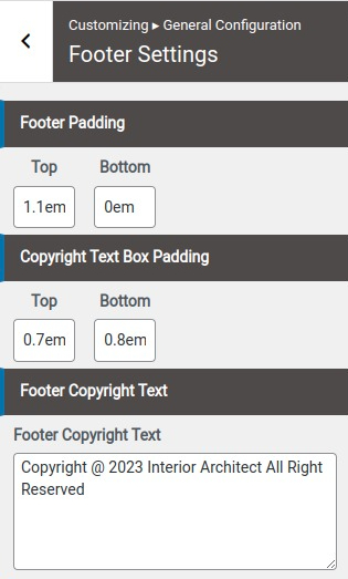 set contact section