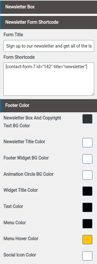 set contact section