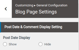 set Page Template