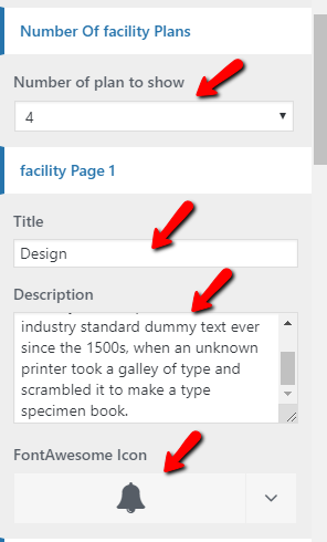 set Facility section