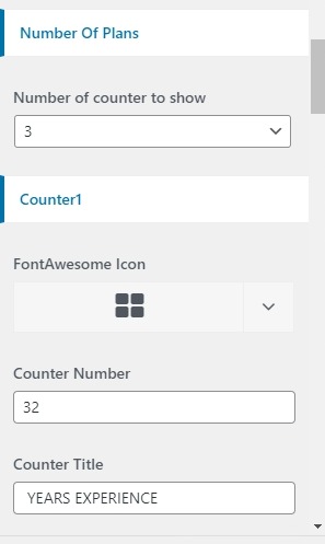 set  counter section