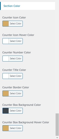 set  counter section