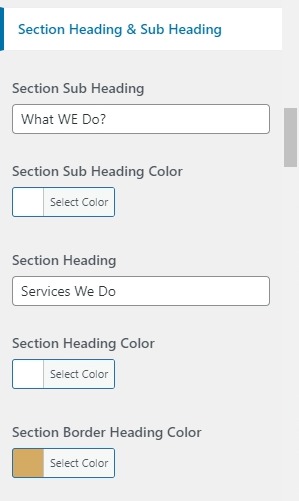 set services Section