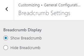 set Breadcrumb