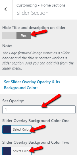 Create New Slider