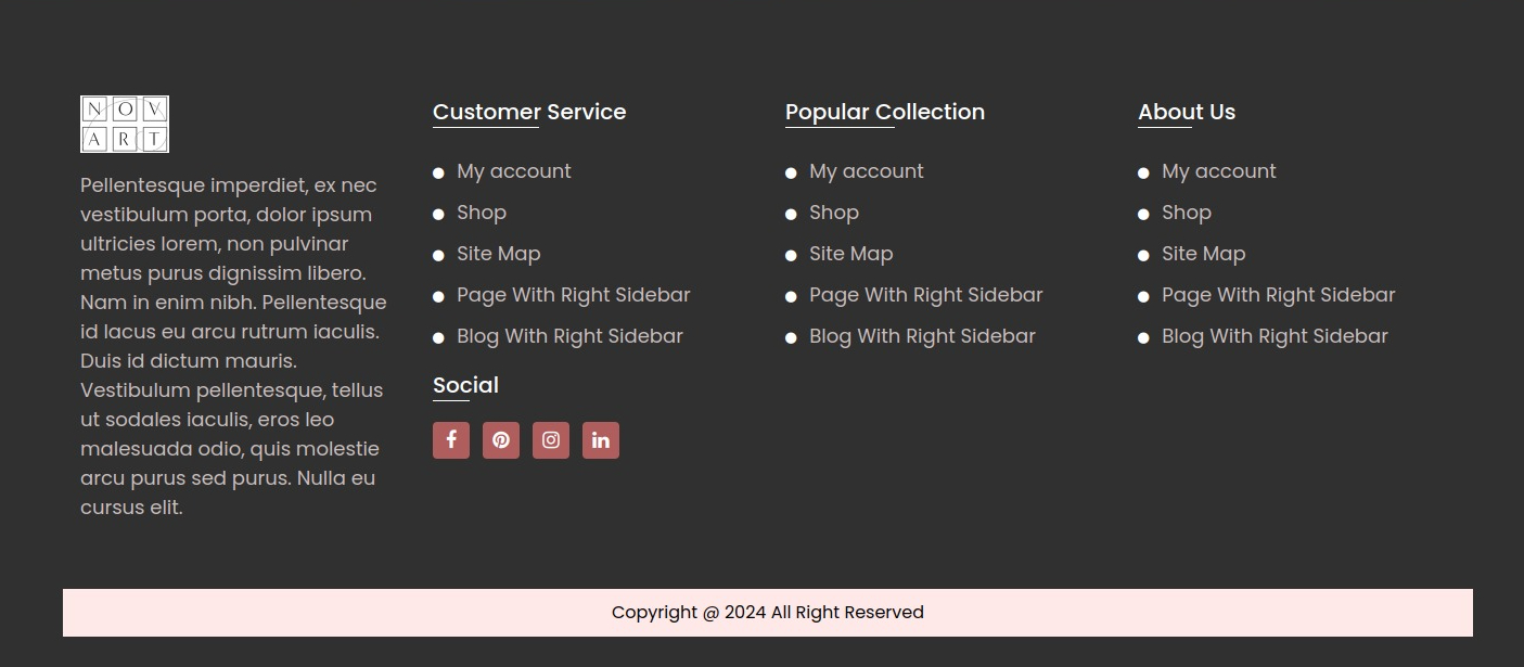 set Blog section