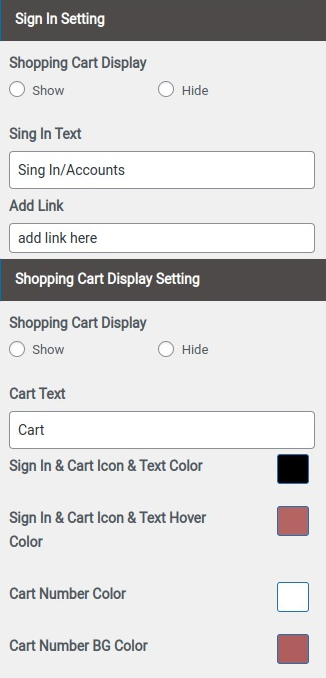 Set Header contact 