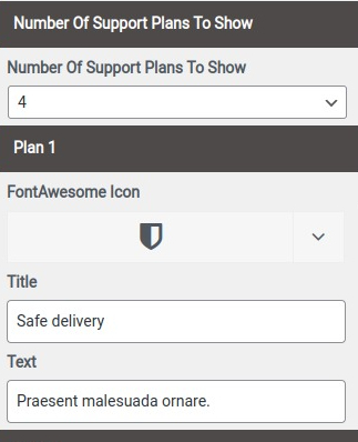 set Featured Page section