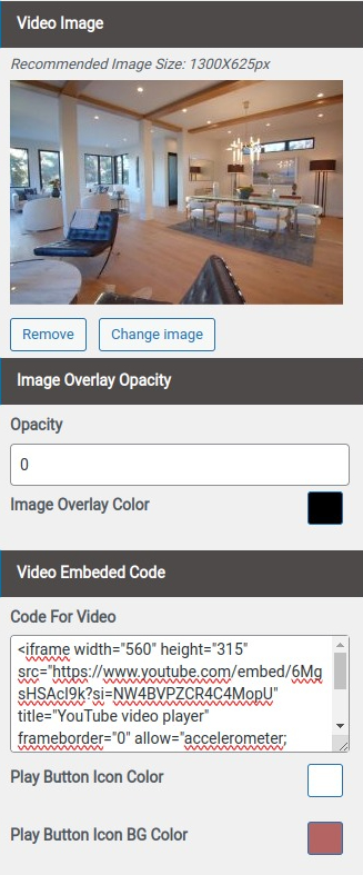 set Featured Page section