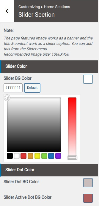 set slider