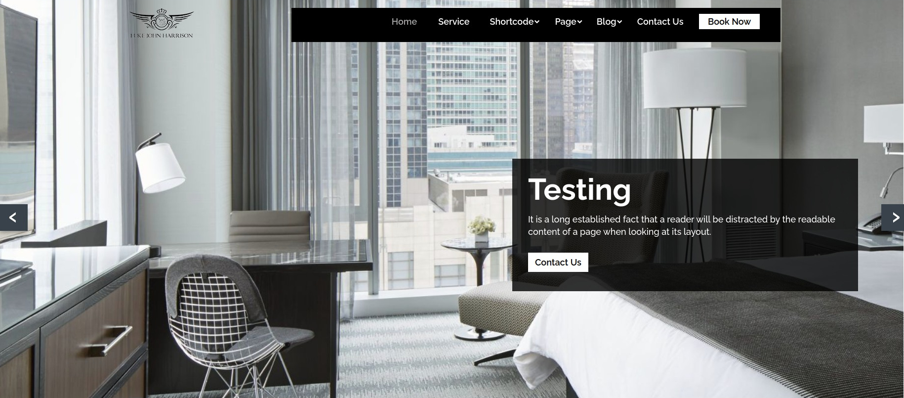 Luxury-Hotel pro wordpress theme