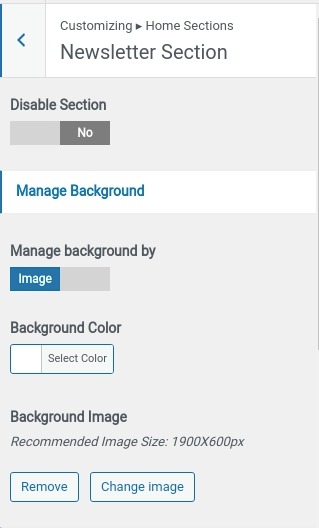 set contact section