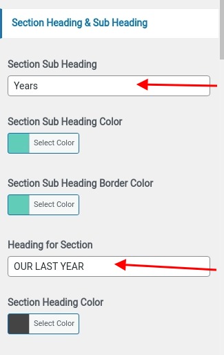 set Featured Page section