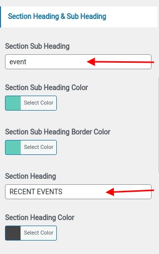 set Featured Page section