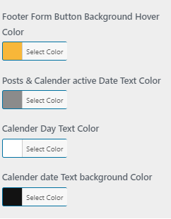 set Footer section