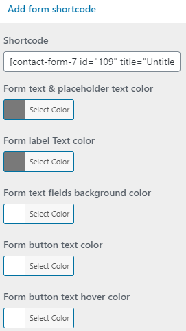 set contact section