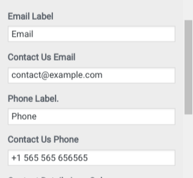 select Contact Page template