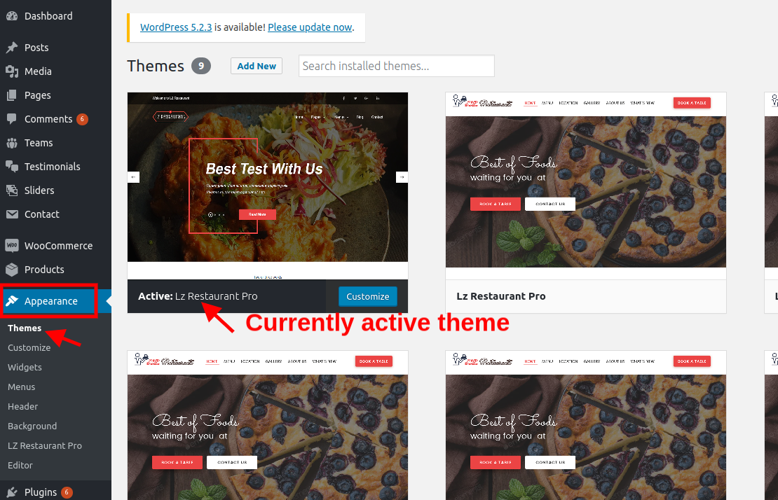 Active Theme