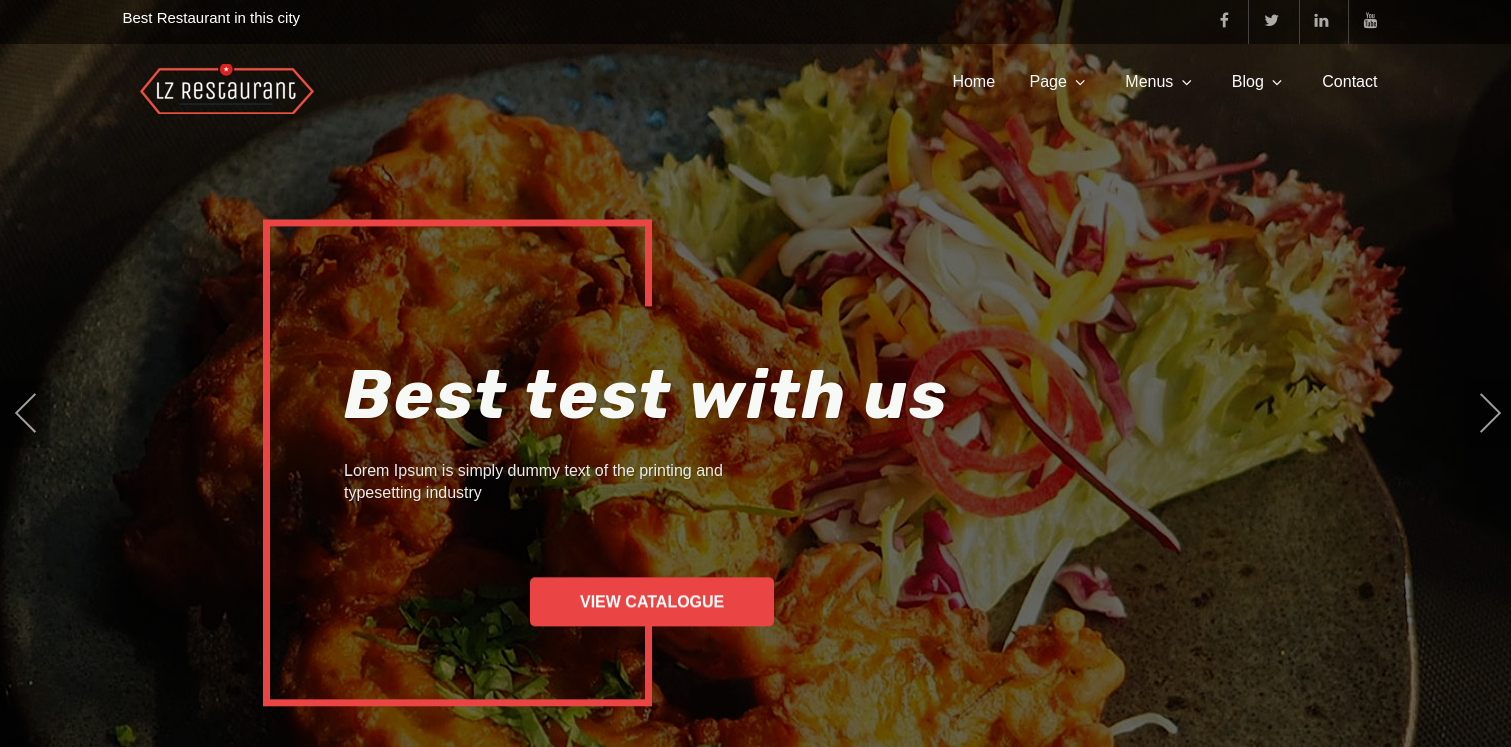 LZ Restaurant wordpress theme